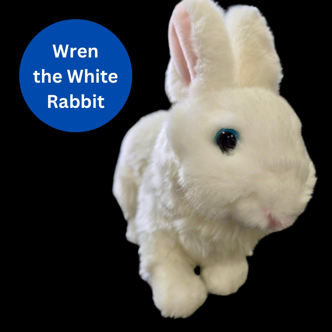 Stuffed Animal Plushie Wren the White Rabbit